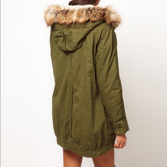 ASOS Fur Hooded Detachable Lined Parka - Picture 2 of 5